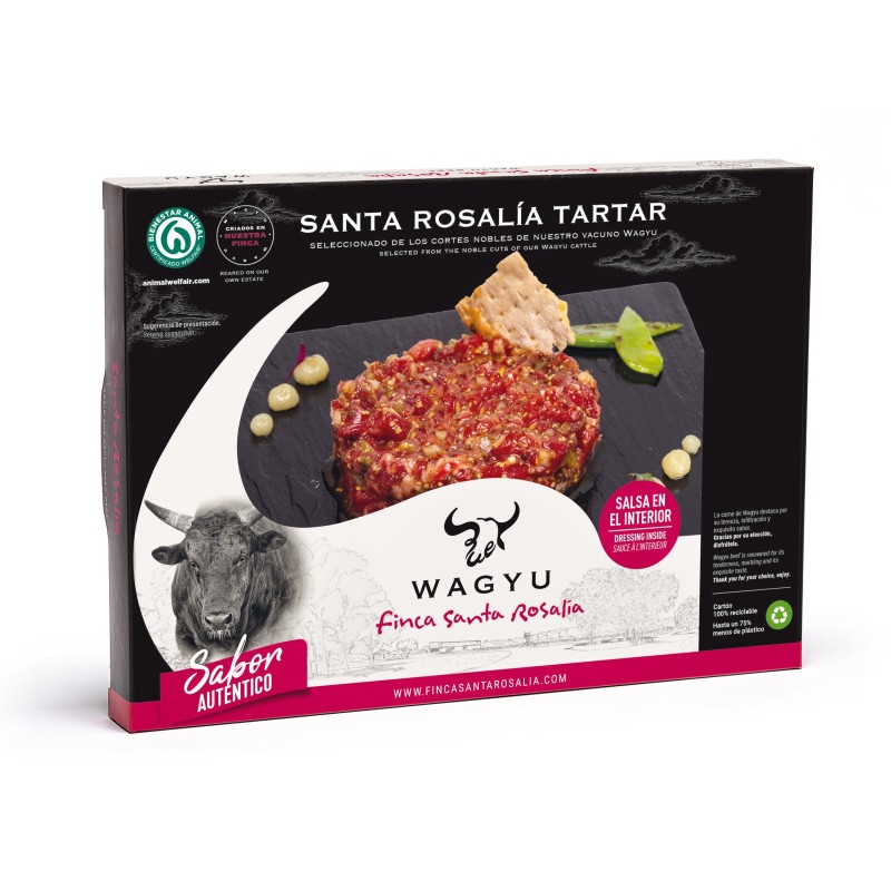 Tartar de Wagyu 130g - Recíbelo en Casa - Finca Santa Rosalía Tartar de Wagyu 130g - Recíbelo en Casa - Finca Santa Rosalía